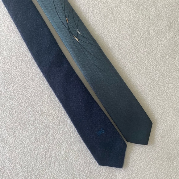 Sergio Valente Skinny Men's Ties - 2 ties in the lot - Picture 1 of 10